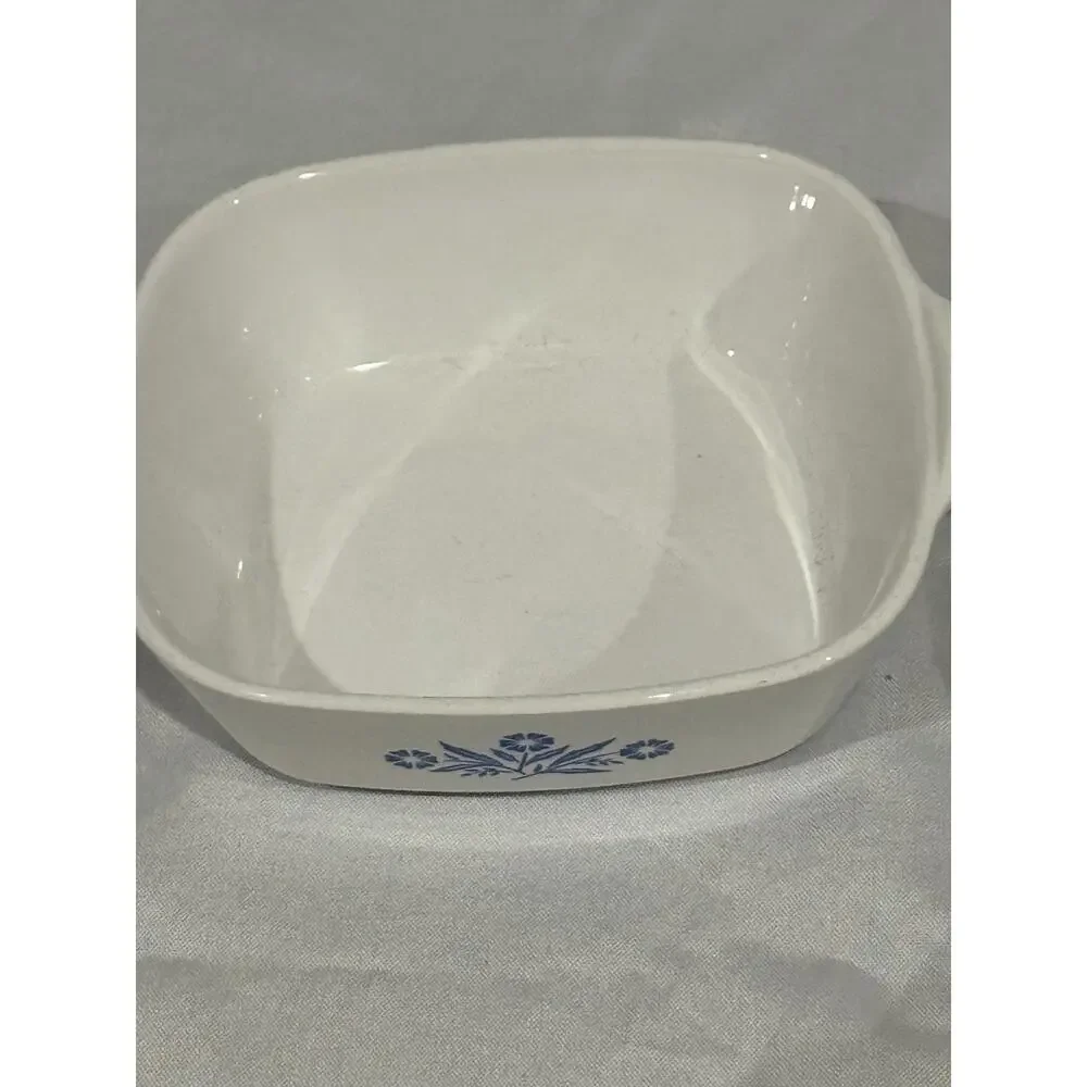 Set of 4 Corning Ware Cornflower Blue Individual Casserole Baking Dishes 5½”
